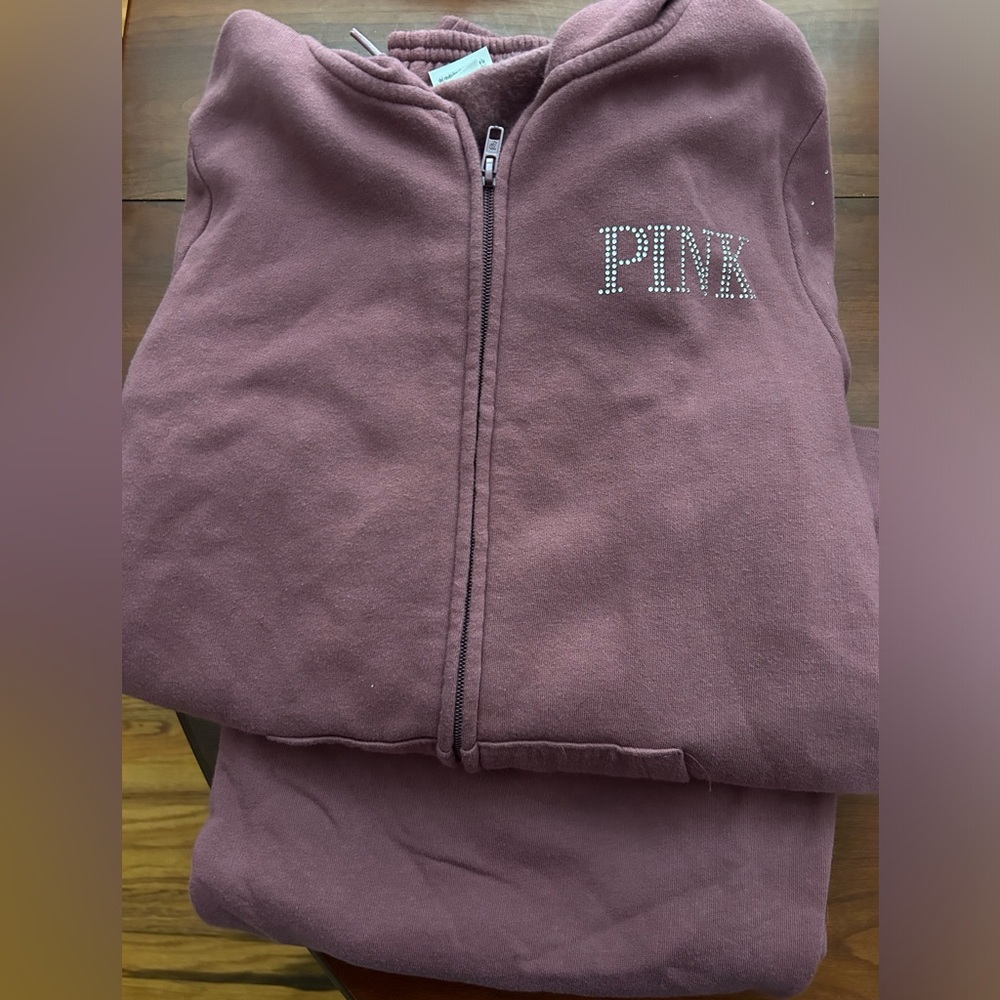 Victoria’s Secret Pink hooded sweatsuit size small